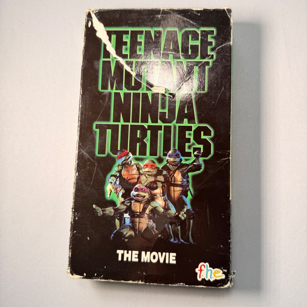 Vtg Teenage Mutant Ninja Turtles The Movie VHS 1990 FHE Live Action 90s TMNT